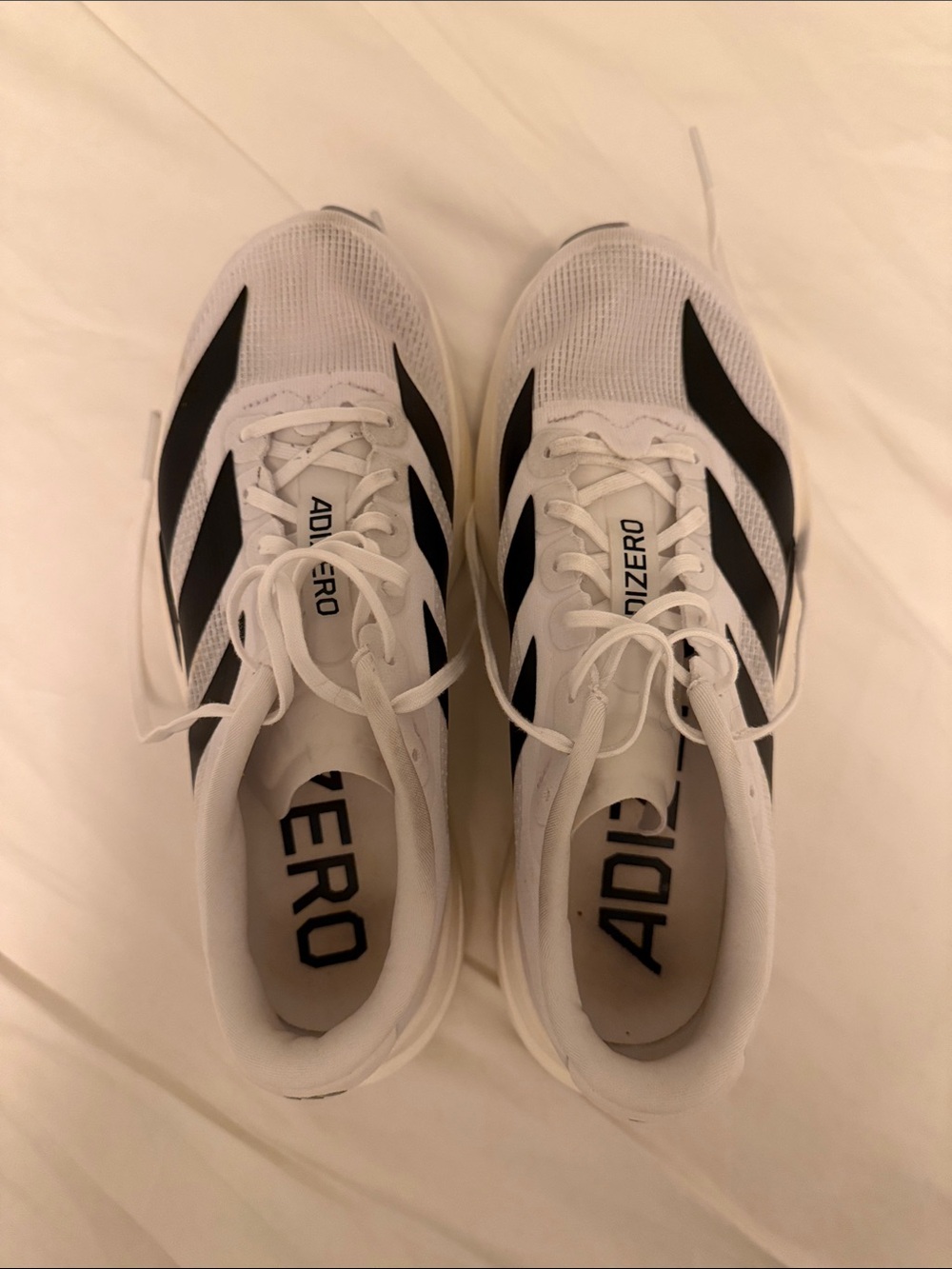 adidas Adizero Men's Athletic Sneakers - White/Black